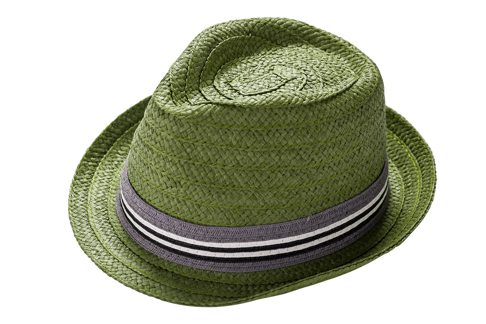 Geflochtener Hut (Legeware), hochauflösend fotografiert und zusätzlich freigestellt